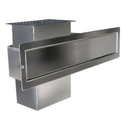 SKIMMER T/RECT BOCA ANCHA 1 1/2\" INOX 3161